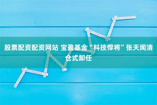 股票配资配资网站 宝盈基金“科技悍将”张天闻清仓式卸任