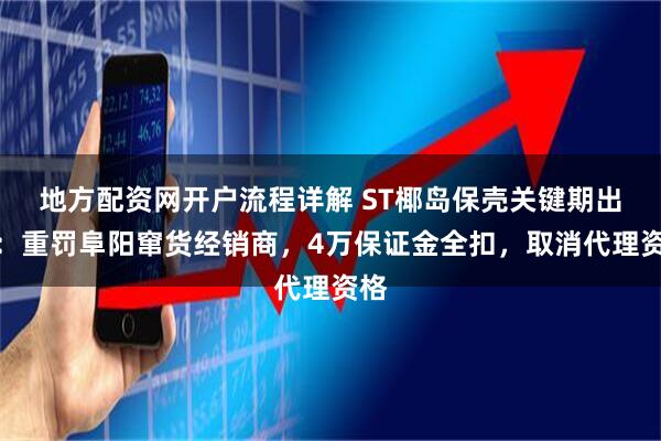 地方配资网开户流程详解 ST椰岛保壳关键期出手：重罚阜阳窜货经销商，4万保证金全扣，取消代理资格